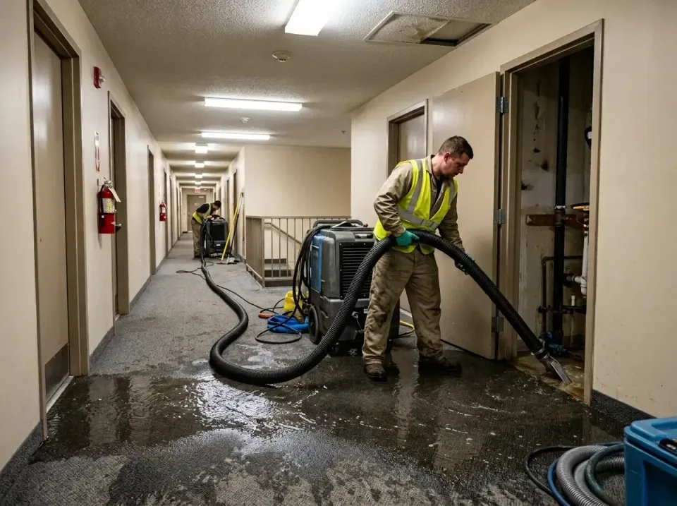 multi-unit-apartment-hallway-f-005 — frequently asked questions, Emergency Burst Pipe Water Extraction & Removal in Kouts, IN